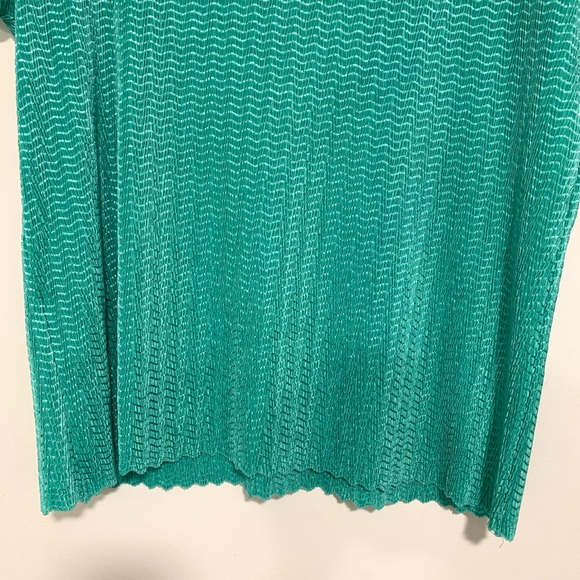 Allison Daley Green Short Sleeve Blouse size 2X - Picture 6 of 11